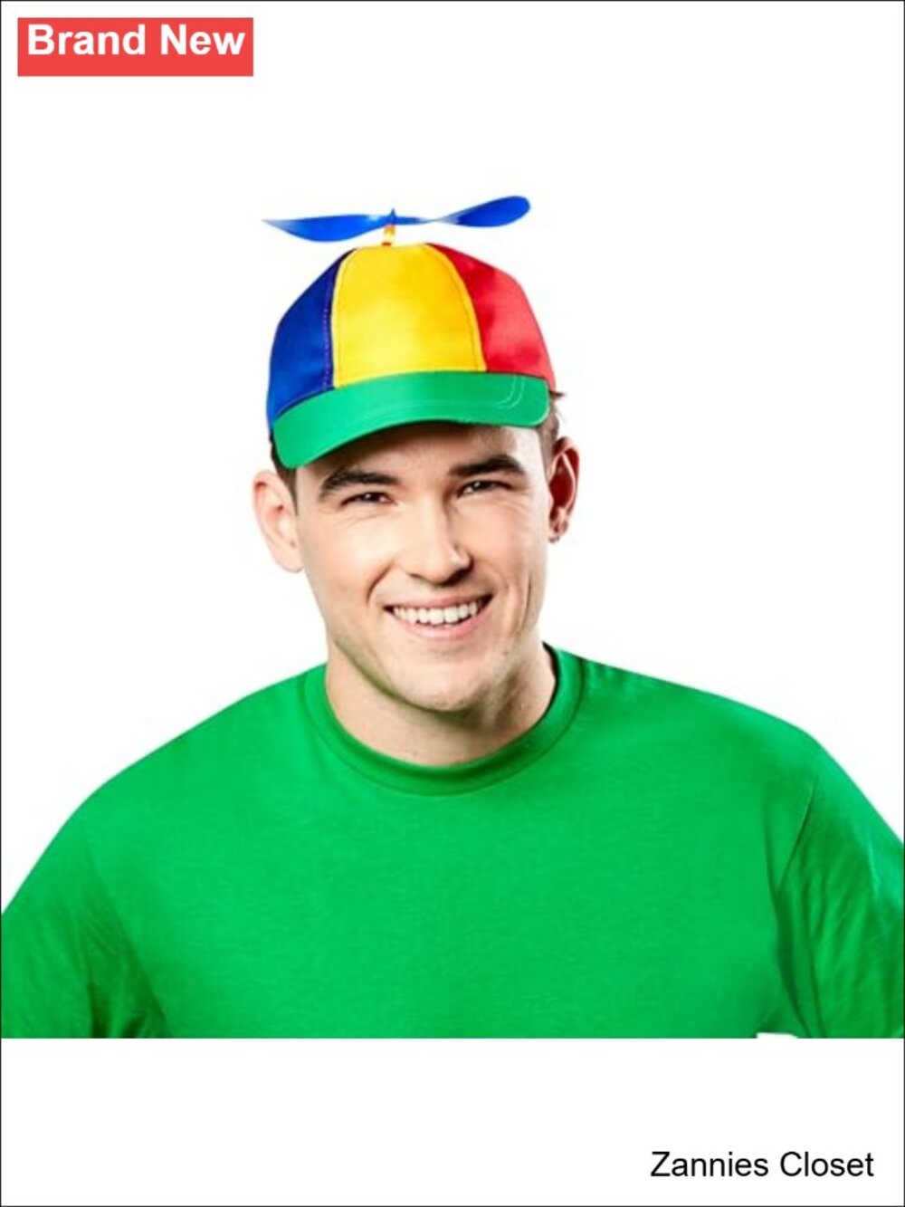 👻 Rubies Multi-Color Propeller Cap Adult Baseball Hat Costume Party Cosplay